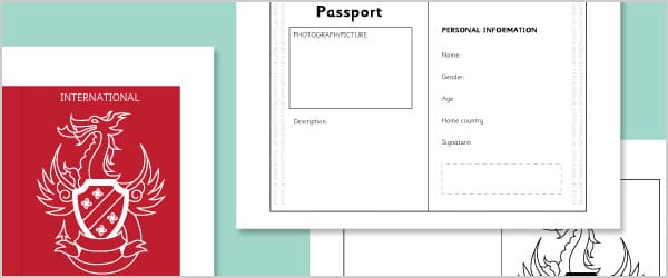 Role-Play Passport Template