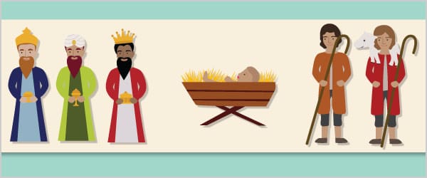 Nativity Classroom Display Border