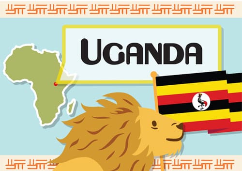 Uganda A4 Display Poster