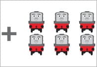 Trains Addition Worksheet
