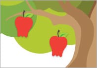 Counting / Estimating Apples Flash Cards