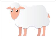 Estimating / Counting Sheep Flash Cards