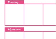 Daily Visual Timetable Poster & Weather Report (Editab