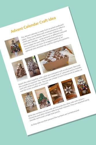 Advent Calendar Craft Idea