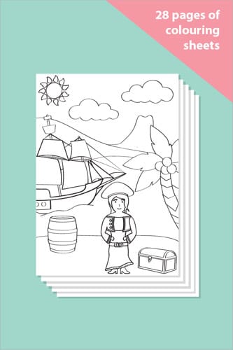 Pirate Colouring In Sheets - Mindfulness Resource