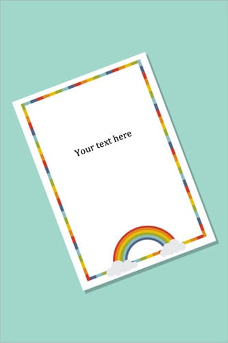 Rainbow Notepaper