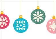 Christmas Bauble Notepaper