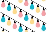 Editable Party Lights Poster