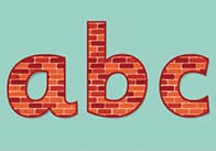 Bricks & Mortar Letters & Numbers