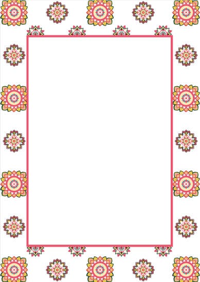 Diwali Pattern Notepaper