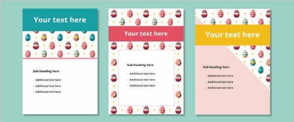 Editable Easter Egg Posters