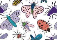 Printable Minibeast Repeating Pattern