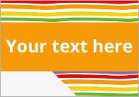 Rainbow Stripe Editable Posters