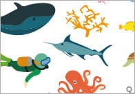 Under The Sea Repeating Pattern