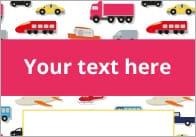 Vehicle Editable Poster