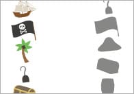 Pirate Shadow Matching Activity