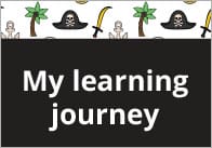 Pirate Themed Learning Journey Cover (Editable) 